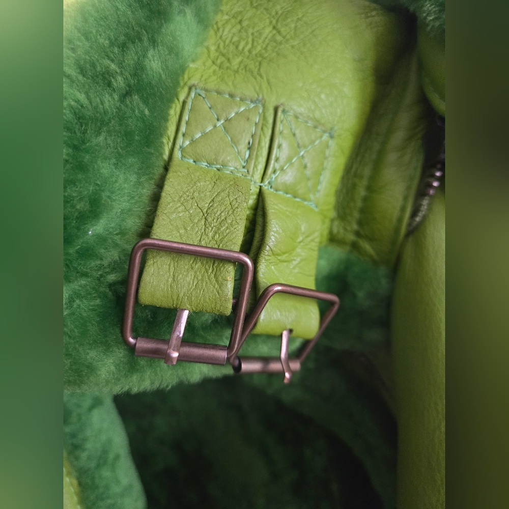 Vintage Shearling Bomber Jacket - image 6